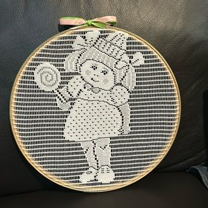 Cabbage Patch Kids Embroidery Hoop Vintage